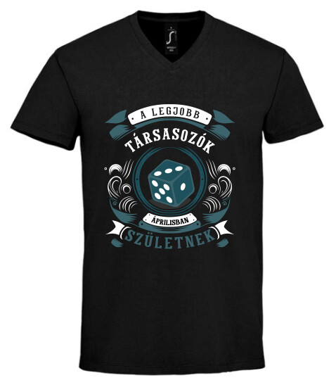 Unisex V nyakú póló
