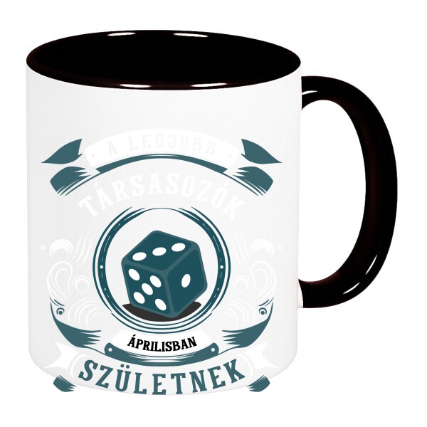 Színes fülű és belsejű bögre