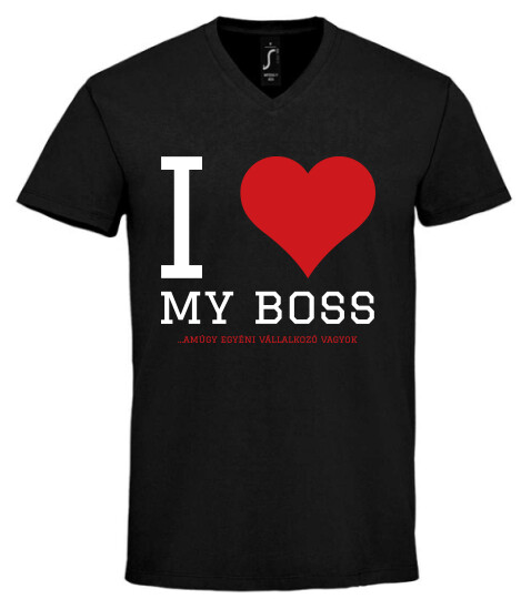 Unisex V nyakú póló