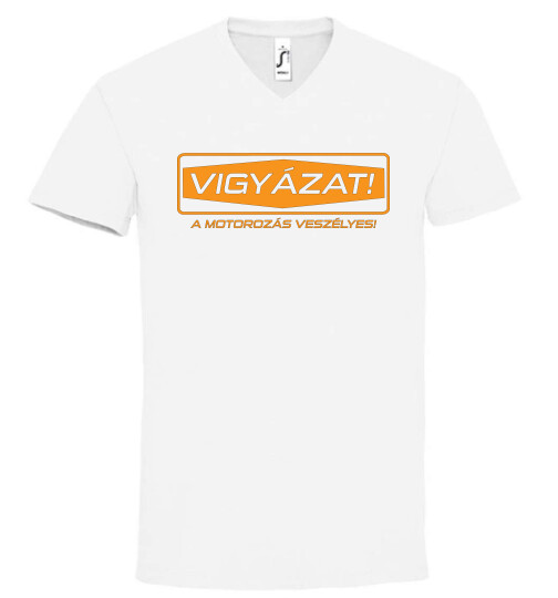 Unisex V nyakú póló