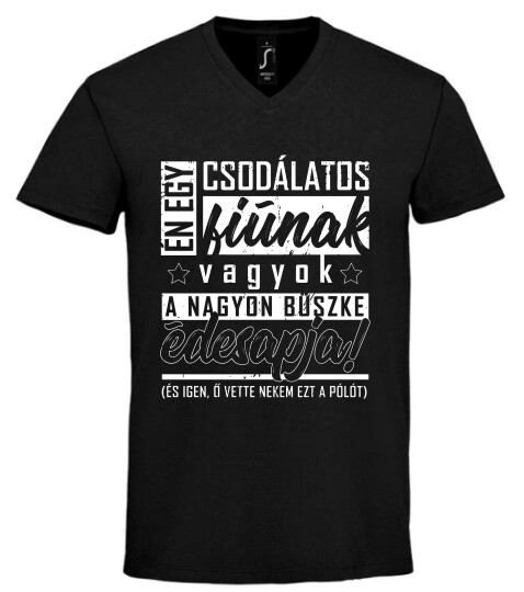 Unisex V nyakú póló