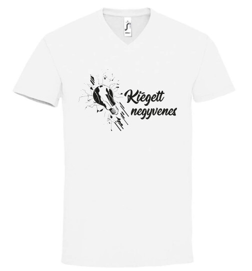 Unisex V nyakú póló